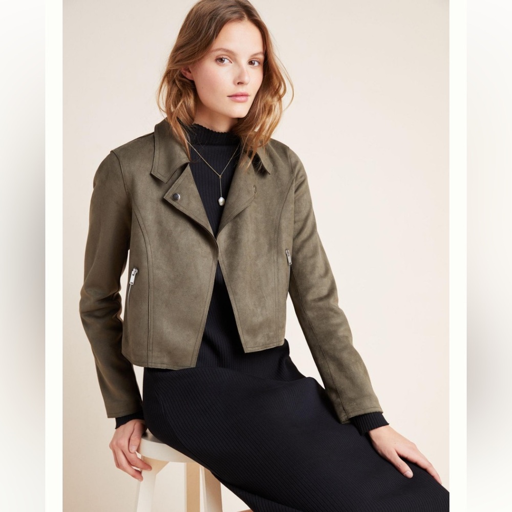 Kelyn Sueded Moto Jacket Anthropologie